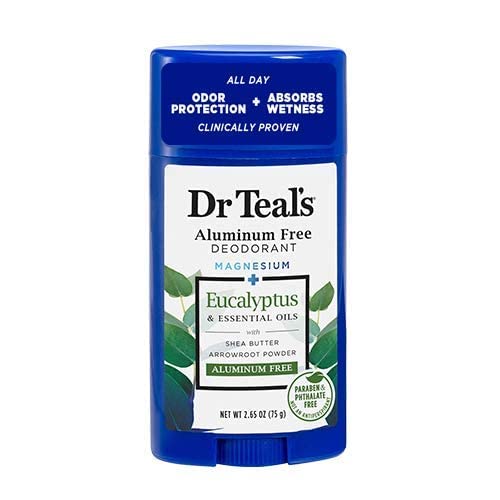 Dr. Teals Eucalyptus Deodorant Gift Set (2 Pack, 2.65oz Ea.) - Eucalyptus Essential Oils with Shea Butter & Arrowroot Powder - Aluminum, Paraben, & Phthalate Free - Dermatologist Tested